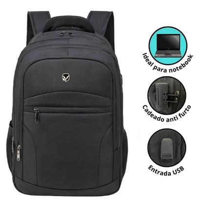 Imagem de Mochila Notebook Executiva Home Office Anti Furto Resistente