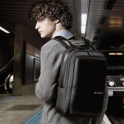 Imagem de Mochila Notebook Executiva Impermeável Nordk Summit Reforçada Anti Furto Premium