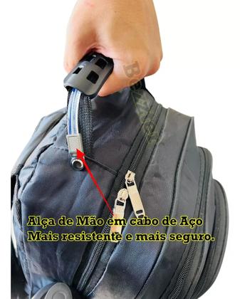 Imagem de Mochila Notebook Executiva Reforçada Cabo De Aco Resistente