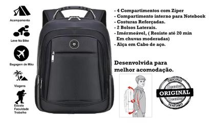 Imagem de Mochila Notebook Executiva Reforçada Cabo De Aco Resistente
