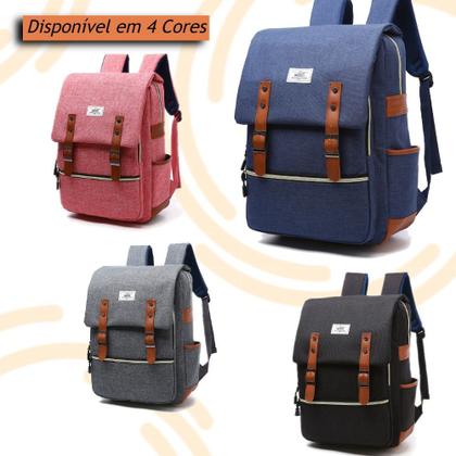 Imagem de Mochila Notebook Feminina impermeável de 15.6 Polegadas Executiva Resistente com Costado Ergonômico