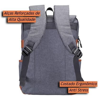 Imagem de Mochila Notebook Feminina impermeável de 15.6 Polegadas Executiva Resistente com Costado Ergonômico