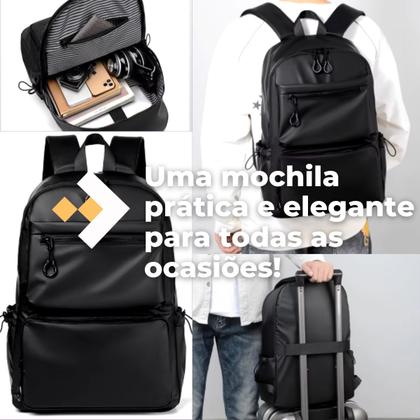 Imagem de Mochila Notebook Impermeável Faculdade Alça Reforçada