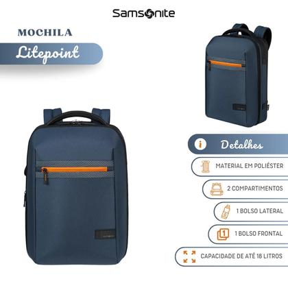 Imagem de Mochila Notebook Litepoint Backpack Laptop Oficial Samsonite
