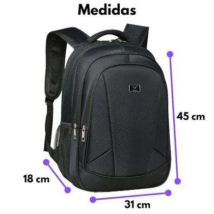 Imagem de Mochila Notebook Masculina Alça Reforçada Faculdade Trabalho