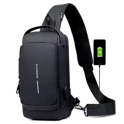 Imagem de Mochila Ombro Transversal Compacta Usb Á Prova D'Água-ul