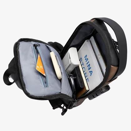 Imagem de Mochila Ombro Transversal Compacta Usb Á Prova D'Água-ul