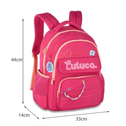 Imagem de Mochila P/ Costas Cores: Preto, Rosa Ou Roxo Lu24610 Luluca