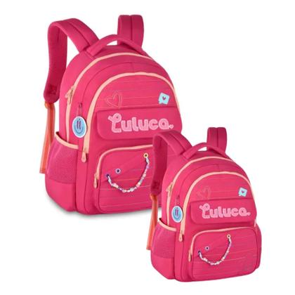 Imagem de Mochila P/ Costas Cores: Preto, Rosa Ou Roxo Lu24610 Luluca