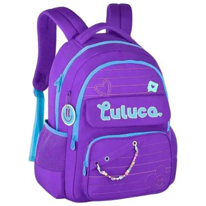 Imagem de Mochila P/ Costas Cores: Preto, Rosa Ou Roxo Lu24610 Luluca