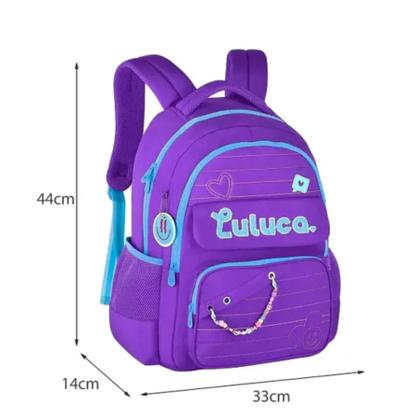 Imagem de Mochila P/ Costas Cores: Preto, Rosa Ou Roxo Lu24610 Luluca