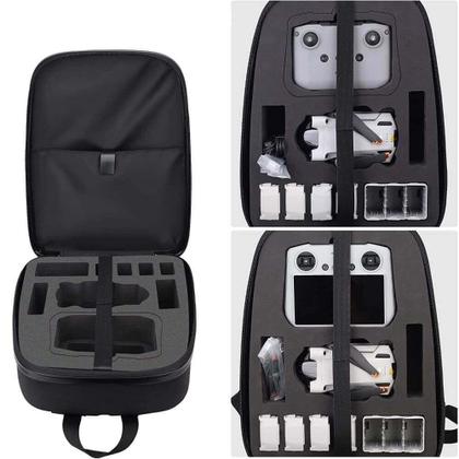 Imagem de Mochila para Drone DJI Mini 3 Pro com Estrutura Rígida - Cor Preto