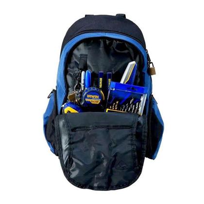 Imagem de Mochila Para Ferramentas Profissional Azul Escuro 14" com 19 Bolsos Modelo 1868158 Irwin
