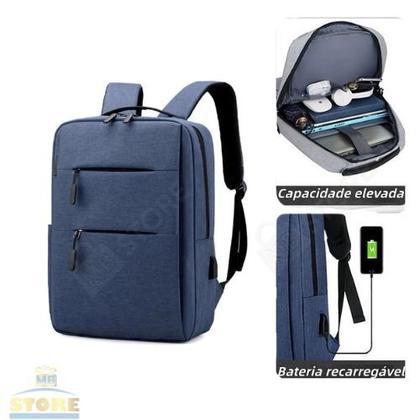 Imagem de Mochila para Notebook Executiva Slim Antifurto Impermeável Masculina Reforçada