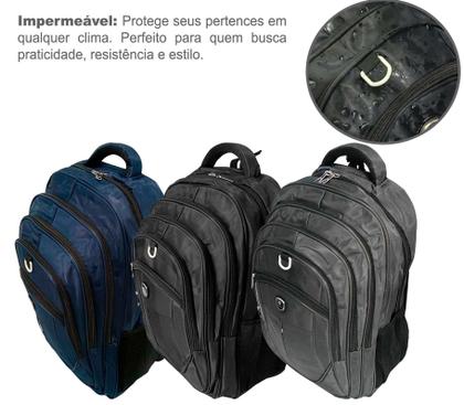 Imagem de Mochila para Notebook Reforçada Masculina Feminina á prova de agua 62L Grande Impermeável Sport Viagem Faculdade Casual