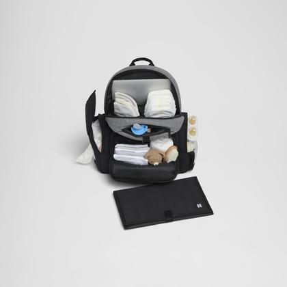 Imagem de Mochila para Pañales HUGGIES Day Pack Gris Oscuro Jaspeado