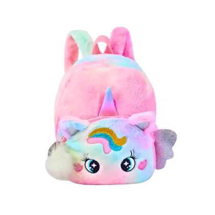 Imagem de Mochila Passeio Escolar Infantil Pelúcia Unicórnio Bolsa