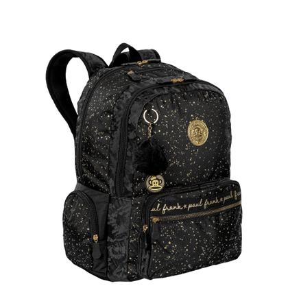 Imagem de Mochila Paul Frank Black N Gold - Preto e Amarelo Grande