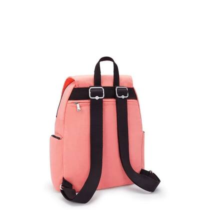 Imagem de Mochila Pequena Kipling City Zip Peach Peace