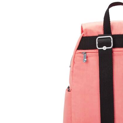 Imagem de Mochila Pequena Kipling City Zip Peach Peace