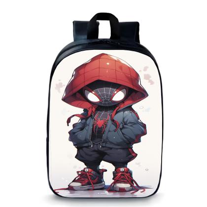 Imagem de Mochila  pequena pré escolar creche infantil anime homem aranha