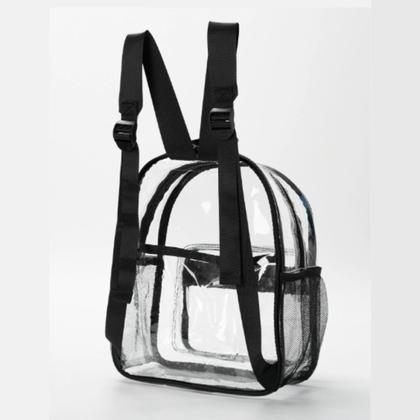 Imagem de Mochila Pequena Transparente Trabalho Passeio Moda Coreana Estilosa Lançamento