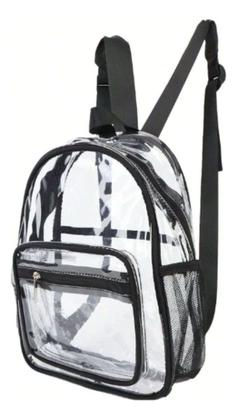 Imagem de Mochila Pequena Transparente Trabalho Passeio Moda Coreana Estilosa Lançamento