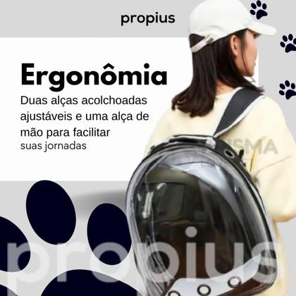 Imagem de Mochila Pet Global Cápsula Astronauta Cachorro Gato Cão Passeio Viagem Visão Panorâmica Bolsa Transporte Transportadora 