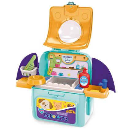 Imagem de Mochila Pet Shop Care 2 Em 1 Gato Branco - F0058-1 Fun