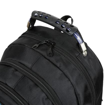 Imagem de Mochila Preta Executiva Para Notebook (Modelo: Saturno)