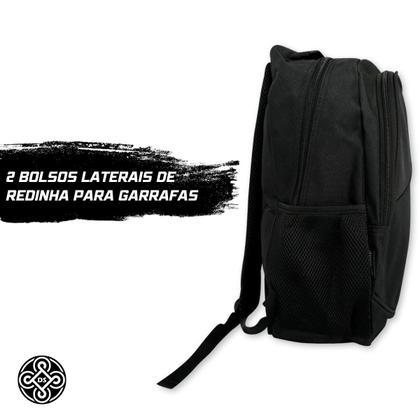 Imagem de Mochila Preta para Notebook Resistente All Black LapTop Computador portátil