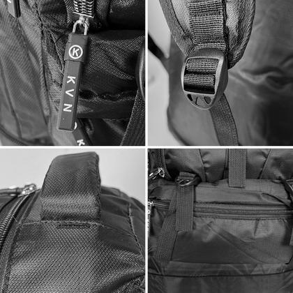 Imagem de Mochila Preta Reforçada Masculina Bolsa Muchila Grande