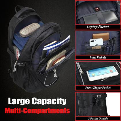 Imagem de Mochila ProeTrade Sturdy para viagens universitárias, caminhadas e laptop de 15,6"