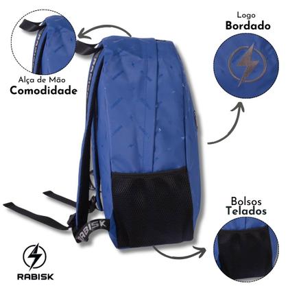 Imagem de Mochila Rabisk Basic Emborrachada Impermeável Resistente Escolar Passeio Motoqueiro RK2490