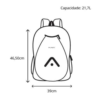 Imagem de Mochila Raqueteira de Beach Tennis Alma Genius Preta