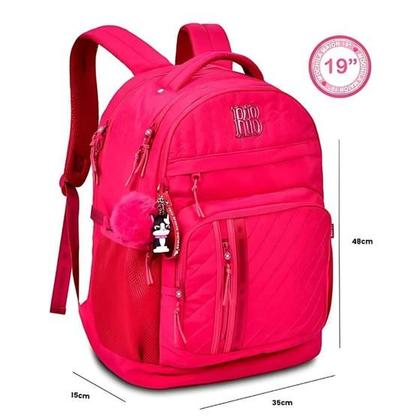 Imagem de Mochila rebecca bonbon metalasse de costas 19"