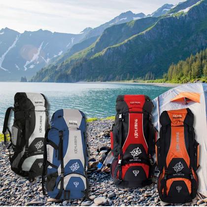 Imagem de Mochila Reforçada Camping Trilha Caminhada 70 Lts