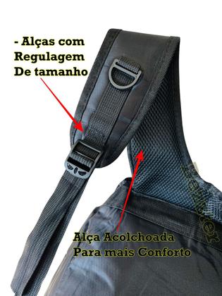Imagem de Mochila Reforçada Executiva Escolar Preta Masculino/Feminino Impermeável