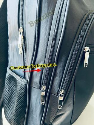Imagem de Mochila Reforçada Executiva Escolar Preta Masculino/Feminino Impermeável