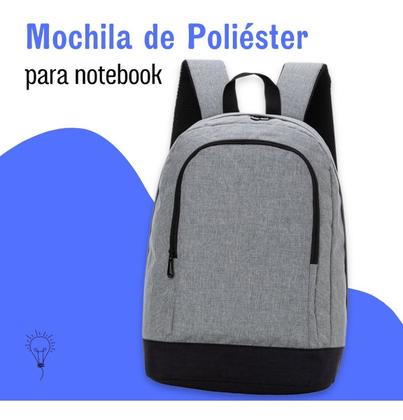 Imagem de Mochila Reforçada Notebook Escolar Trabalho Faculdade - Grafite