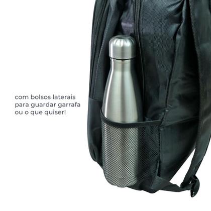 Imagem de Mochila Reforçada para Notebook 18" Poliéster Preto 