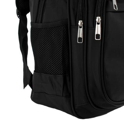 Imagem de Mochila Reforçada Preta Executiva Bolsa Grande P/Notebook