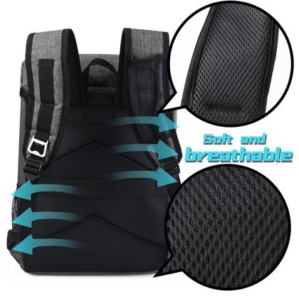 Imagem de Mochila refrigeradora BAGLHER 30 latas isoladas, à prova de vazamentos, cinza