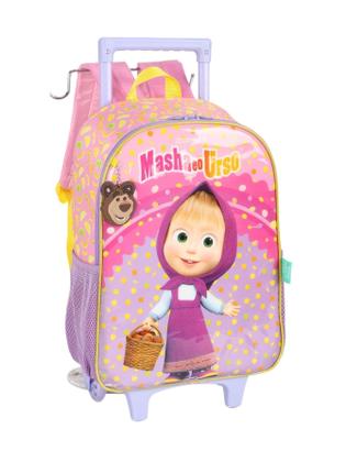 Imagem de Mochila Rodas Costas Masha E O Urso Oficial Ic40942 Violeta
