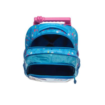 Imagem de Mochila Rodinha Escolar Lilica Ripilica Céu Azul Kit Lancheira Garrafa Estojo