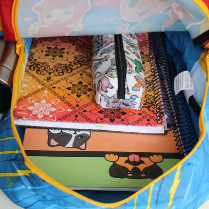 Imagem de Mochila Rodinha Escolar Os Aventureiros + Estojo Luccas Neto