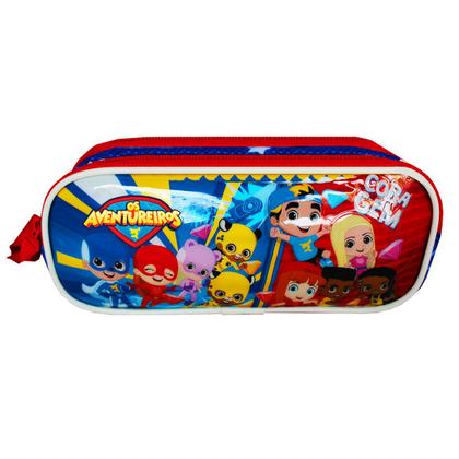 Imagem de Mochila Rodinha Escolar Os Aventureiros + Estojo Luccas Neto