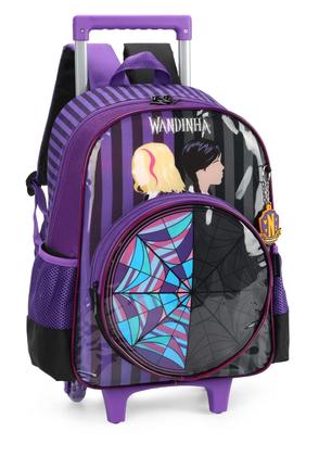 Imagem de Mochila Rodinha G c/ Alça Escolar Wandinha Wednesday IC39846