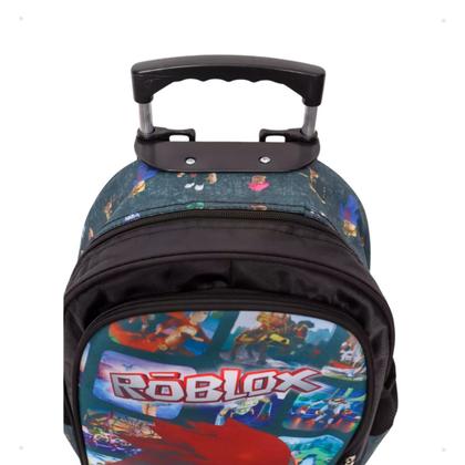 Imagem de Mochila Rodinha Infantil Menino Roblox Game Jogos C Alça