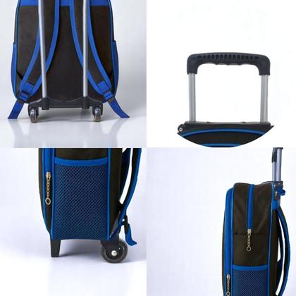 Imagem de Mochila Rodinha Masculina Infantil Escolar Reforçada Grande Criança